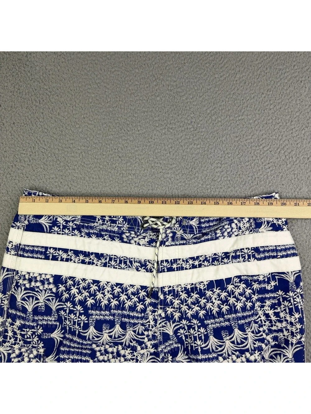 Tommy Bahama Relax Palm Trees Tropical Blue Swim Trunks Men's XL Lined